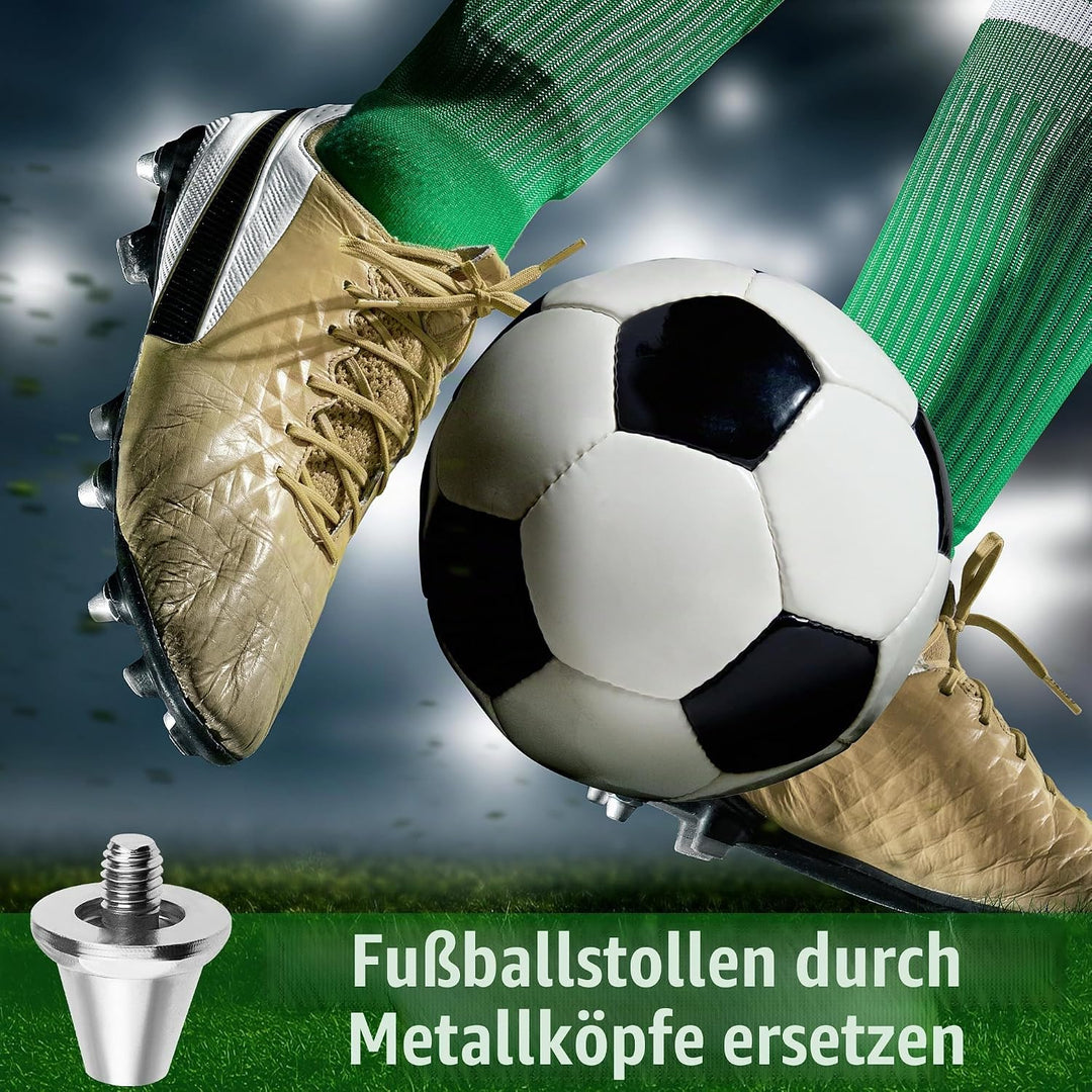 Fussball Schraubstollen Kompatibel mit Nike Ersatzstollen, 12 Stück Schraubstollen Fussball, 2 Gröss
