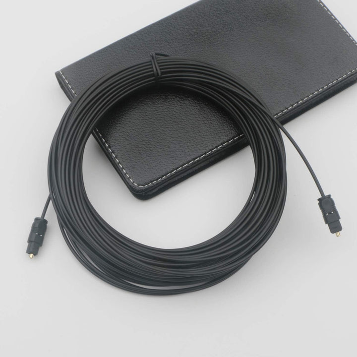 Pxyelec 30M Schwarz SPDIF Toslink-Kabel für digitales Glasfaser-Audio für Heimkino, Digitalfernsehen