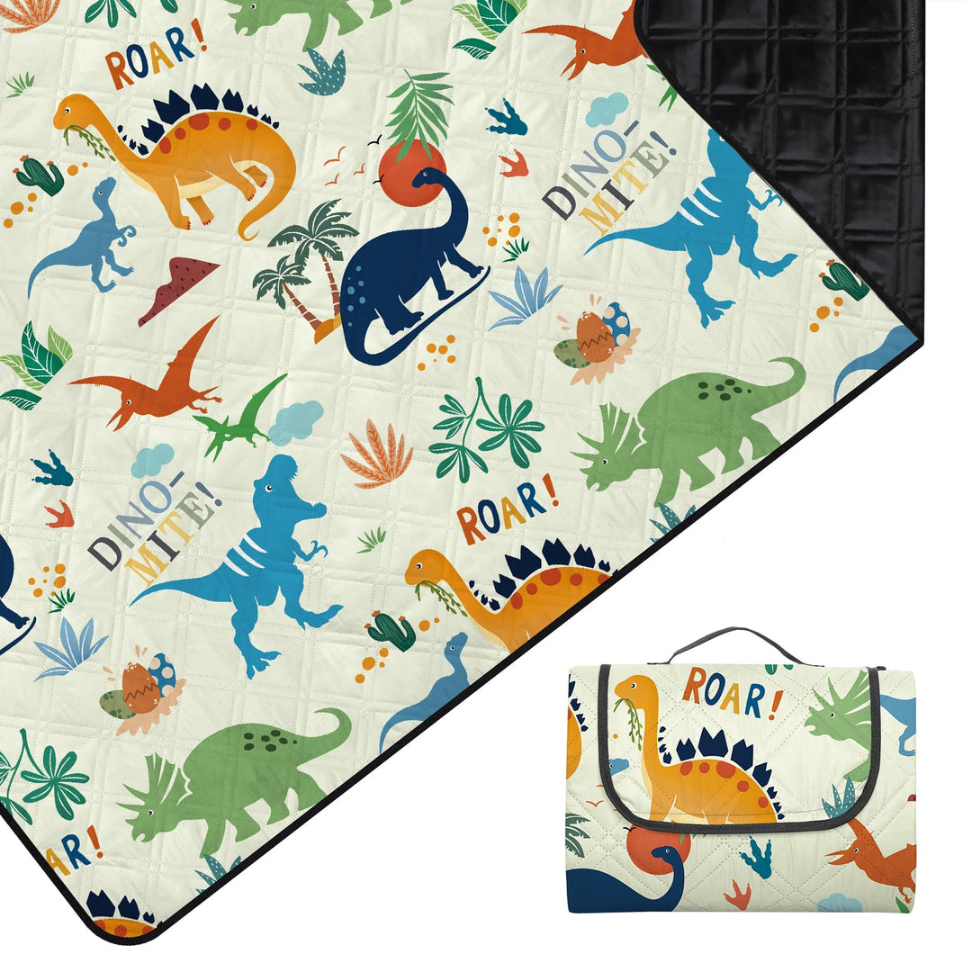 Kinder Picknickdecke Wasserdicht Faltbar, 200x200cm Tragbare Strandmatte Tier Maschine Waschbar, Gro