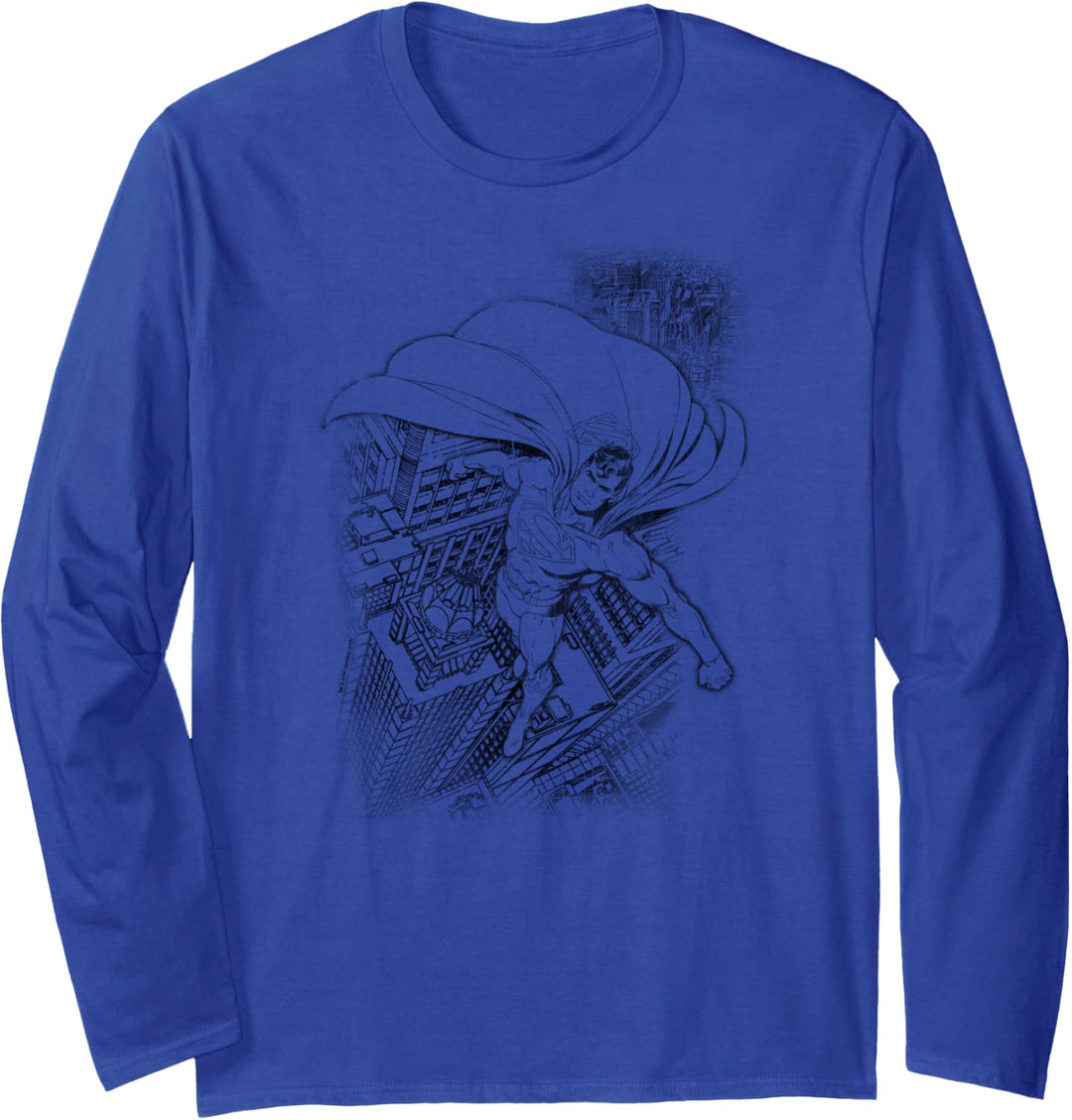 Superman In the City Langarmshirt