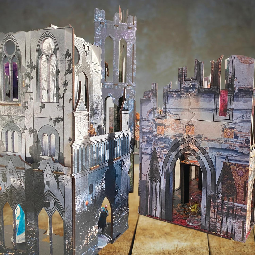Epic Ruins Terrain-Set für WH40K DND Pathfinder, 28 mm, Miniatur-Kriegsspiel, modulares Zubehör, TTR