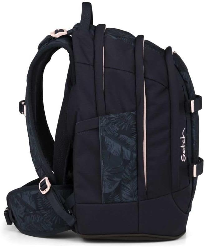 Satch Pack Schulrucksack Set 3tlg. inkl. Schlamperbox und Sportbeutel (Midnight Jungle), Midnight Ju