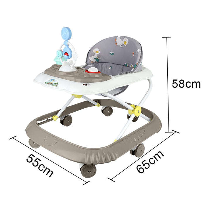 Lauflernhilfe für Babys, Jungen, Mädchen, mitwachsend, 2-in-1, mit Musik &amp; Trittbrett, Lauflernhilfe