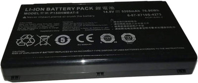 P150HMBAT-8 X710S Laptop Batterie Ersatz für CLevo 6-87-X710S-4271 6-87-X710S-4272 6-87-X710S-4J7 6-