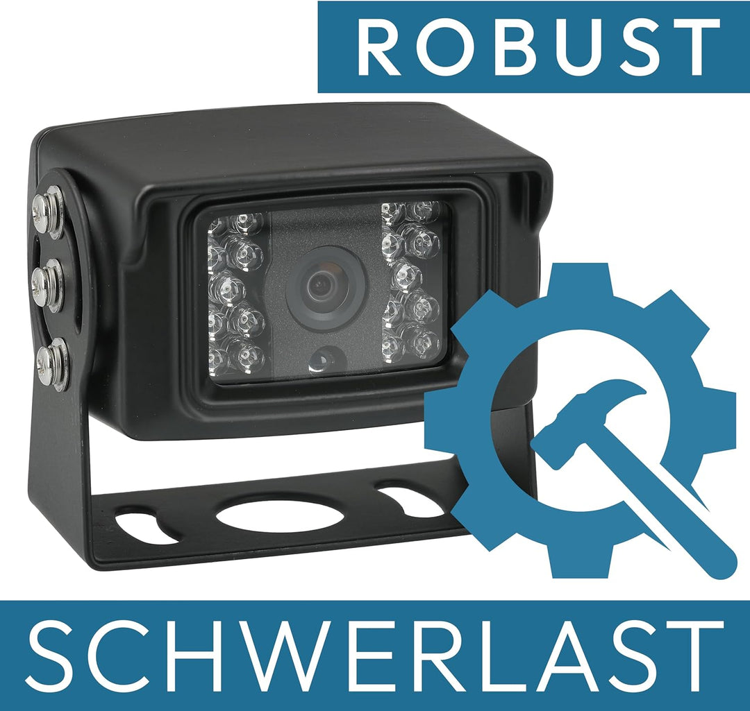 VSG24 Rückfahrkamera 7" Transporter-Set Transit inkl. Kamera, IP54 Spritzwassergeschützter Monitor,
