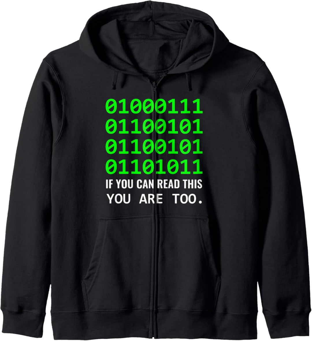 Geek Computer Binärcode für Entwickler & Admins in Binär Kapuzenjacke