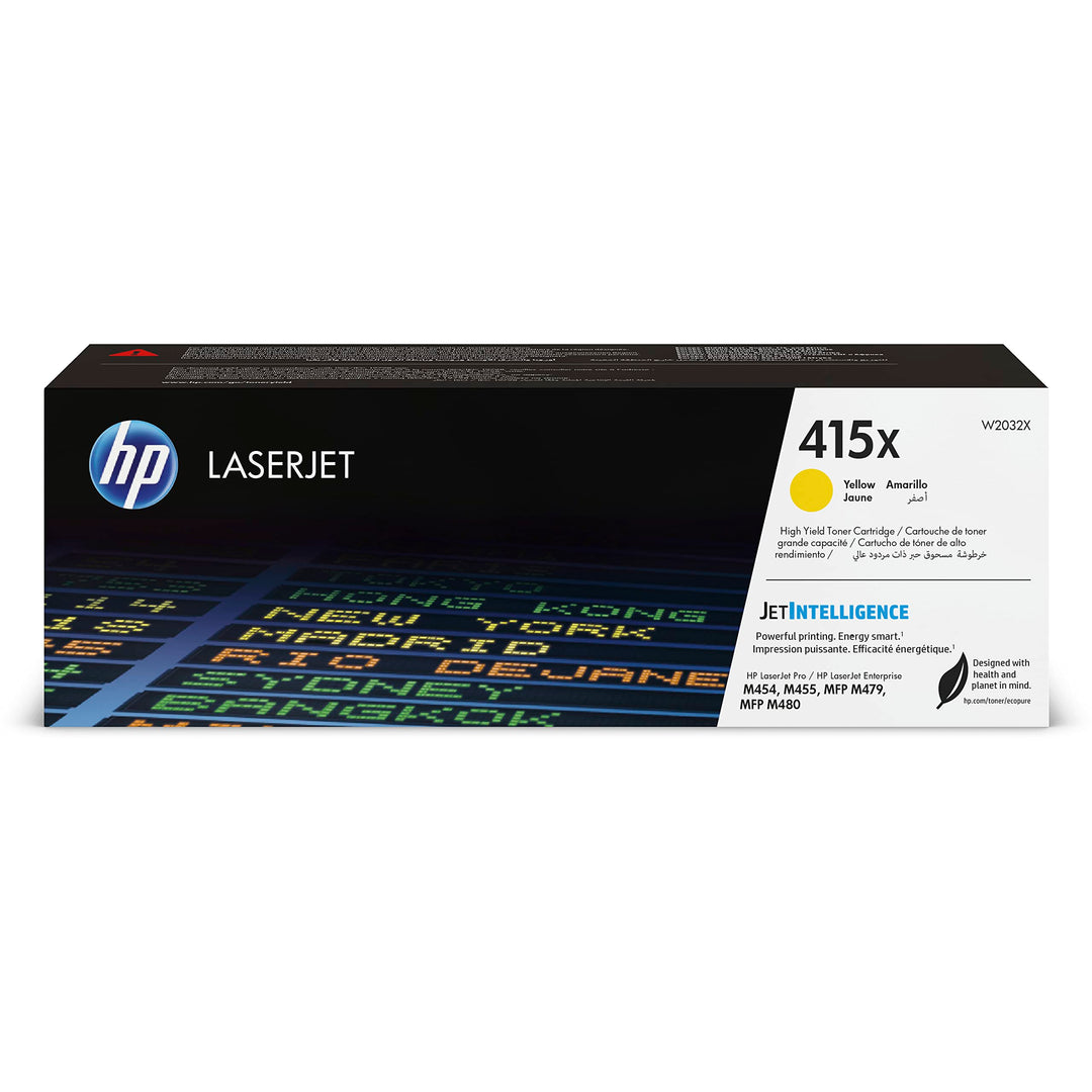 HP 415X (W2032X) Gelb Original Toner mit hoher Reichweite für HP LaserJet Pro M454, M479, XL Gelb XL