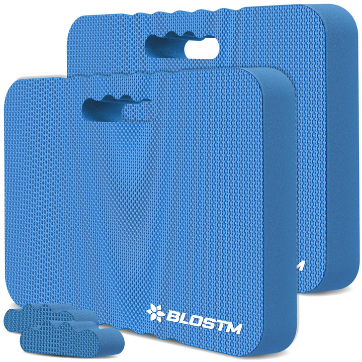 BLOSTM Blue Garden Kniepolster aus hochdichtem Schaumstoff mit zwei Texturen, 2 Stück
