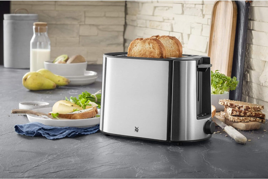 WMF Küchenminis Glas-Wasserkocher 1,0l, 1900 Watt, Wasserstandanzeige & Bueno Pro Toaster Edelstahl,