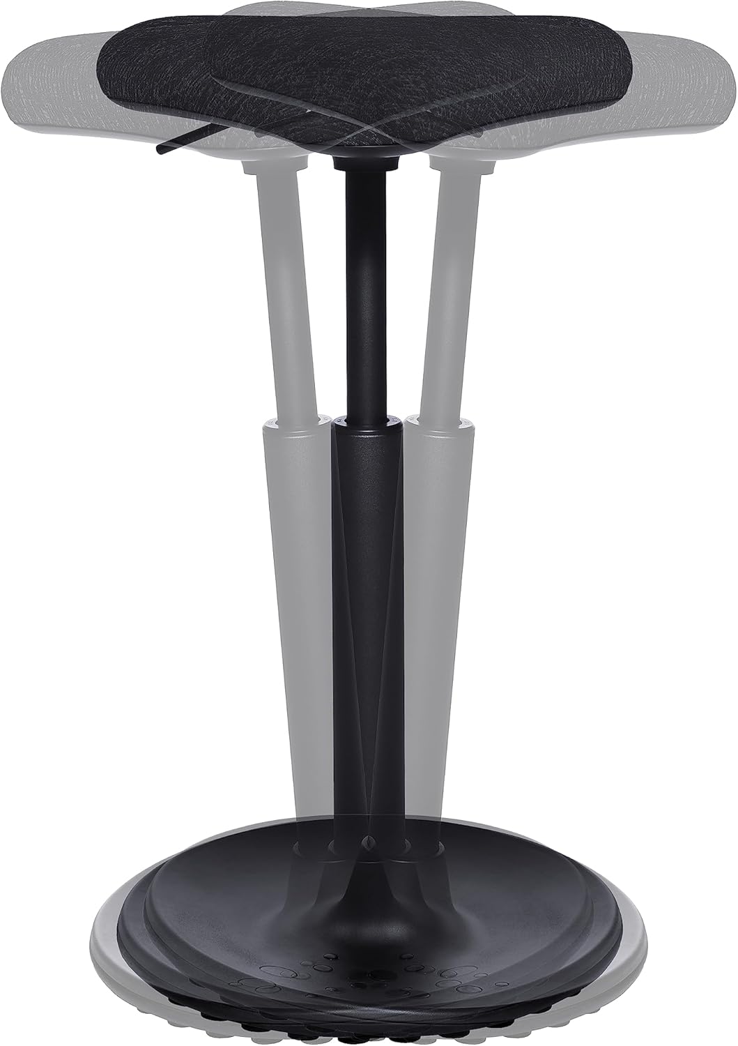 Topstar Sitness H1, Arbeitshocker, Stehhilfe, Drehhocker, höhenverstellbar, Stoffbezug Polyester, sc