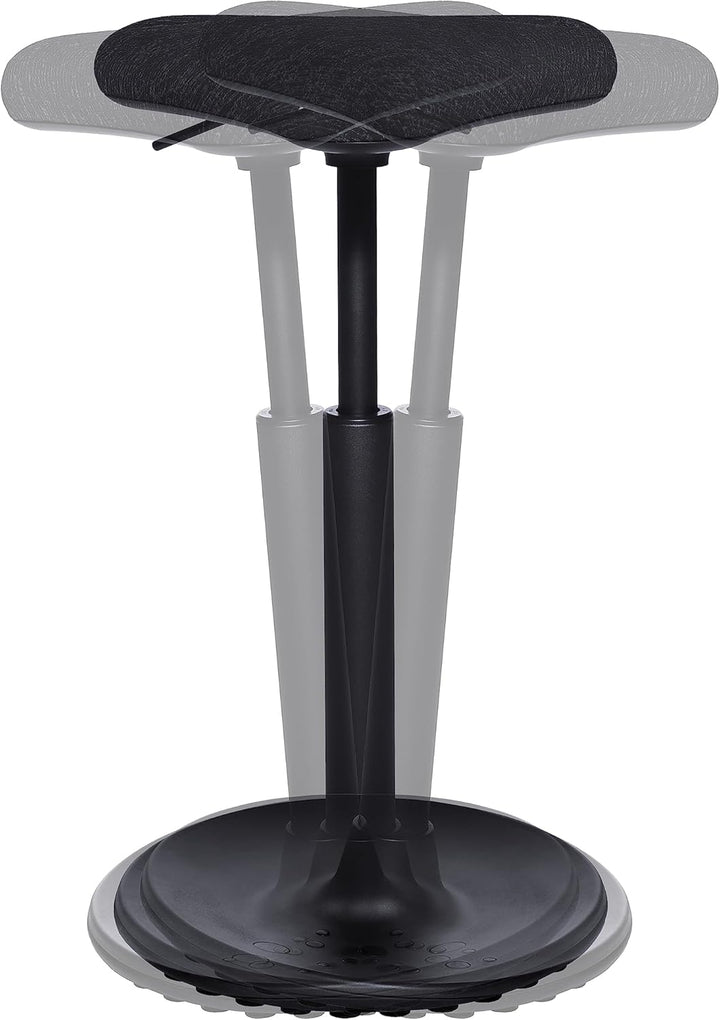 Topstar Sitness H1, Arbeitshocker, Stehhilfe, Drehhocker, höhenverstellbar, Stoffbezug Polyester, sc