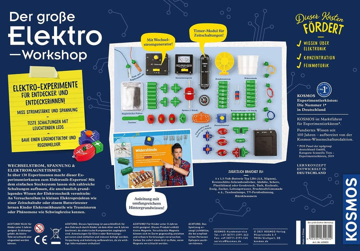 Kosmos 620820 Der grosse Elektro-Workshop, Erforsche Gleichstrom und Wechselstrom, über 130 Experime