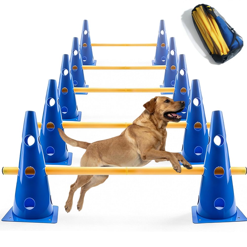 Agility Set Hunde Klein Cavaletti Hund, Hobby Horse Zubehör, Fussball Trainingszubehör, Erziehungshi