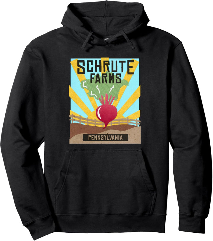 The Office Schrute Farms Modern Decoupage Pullover Hoodie