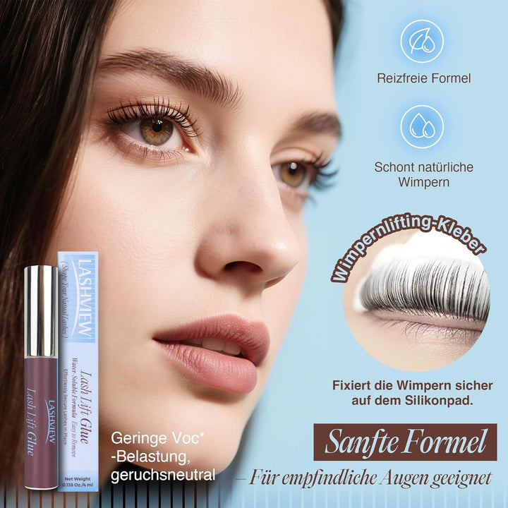 LASHVIEW Wimpernlifting Set, 2025 Aktualisiertes Lash Lifting Set,Wimpernverlängerung Kit Profession