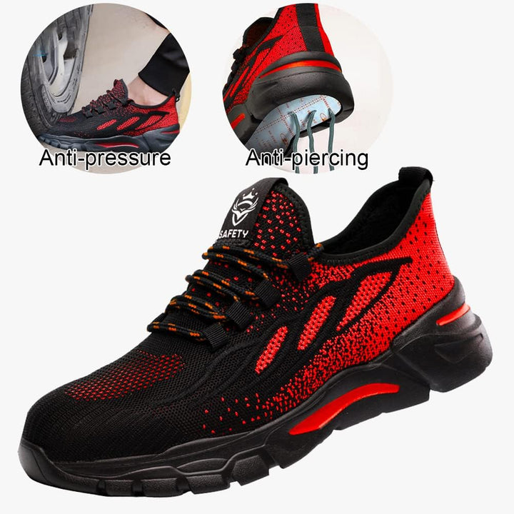 NuCamper Sicherheitsschuhe Arbeitsschuhe Herren Damen Stahlkappenschuhe Sneaker Leicht Atmungsaktive