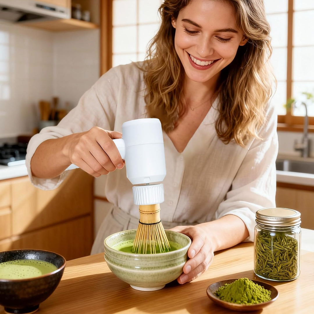 Matcha Schneebesen Elektrisch, Handlicher Matcha Quirl, Wiederaufladbarer Mixer Küchenhelfer, Elektr