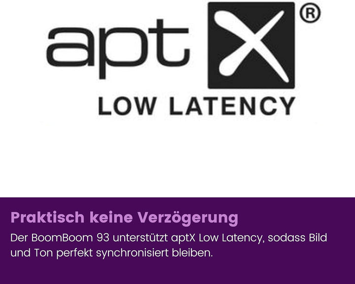 Bluetooth Audio Empfänger - Marmitek BoomBoom 93 - aptX & aptX Low Latency - Digitaler Audioausgang