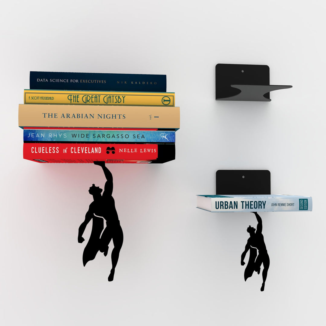 Artori Design Deko Schweberegal Aesthetic Buchstütze Wandregal - Wand Dekoration Buchständer Regal a