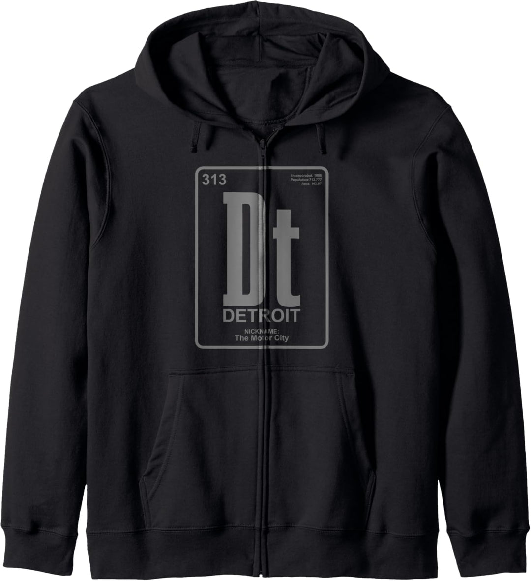 Detroit Michigan Motor City USA Amerika Souvenir Kapuzenjacke