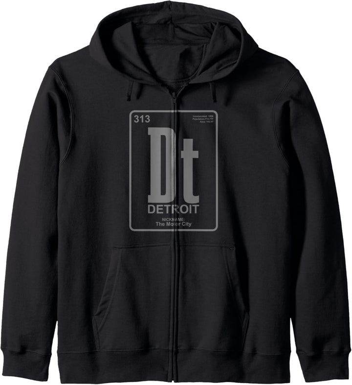 Detroit Michigan Motor City USA Amerika Souvenir Kapuzenjacke