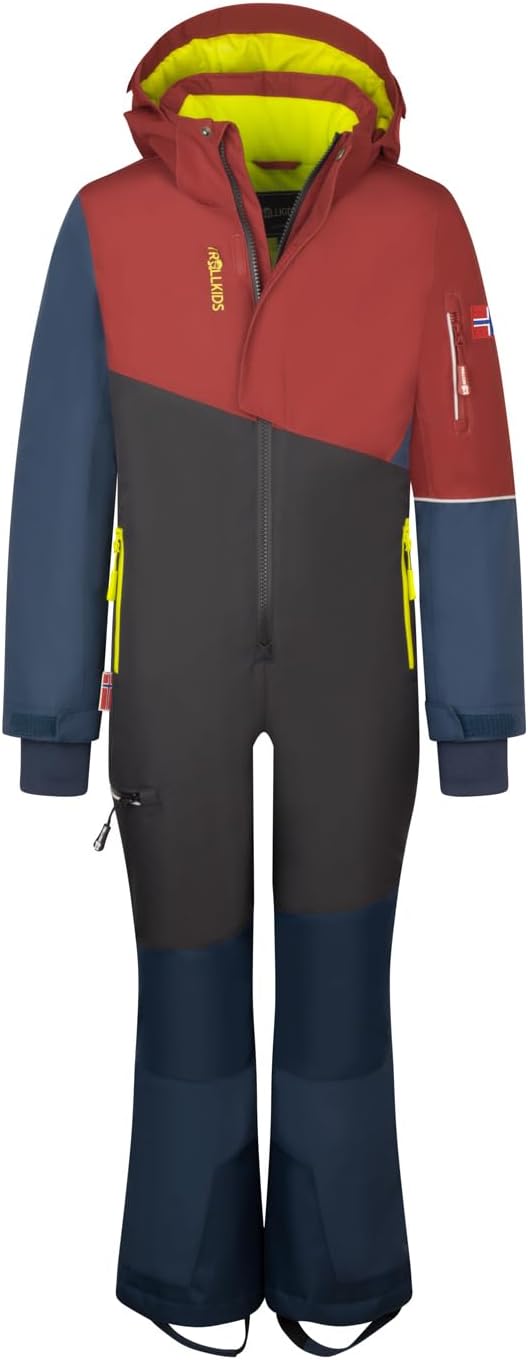 Trollkids Kids Hallingdal Snowsuit 92 carmin red, 92 carmin red