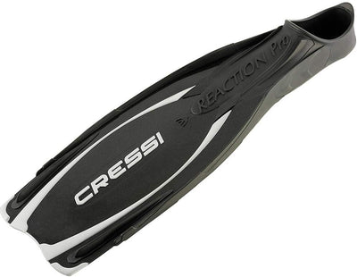 Cressi Reaction Pro Fins - Flossen zum Tauchen, Freitauchen und Schnorcheln, Adult Unisex 46/47 Schw