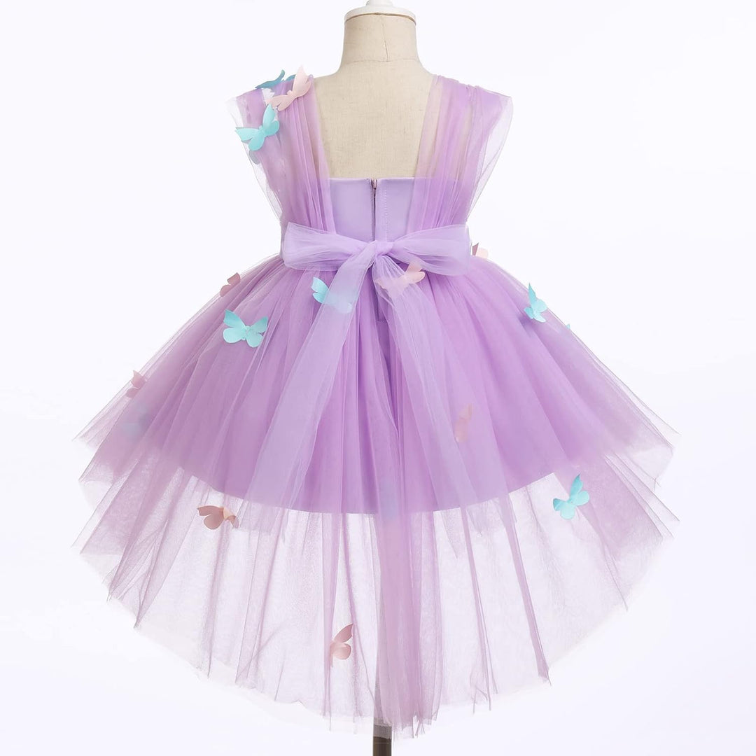 FYMNSI Baby Mädchen Prinzessin Kleid Blumenmädchenkleid Taufkleid Kleinkinder Schmetterling Festlich