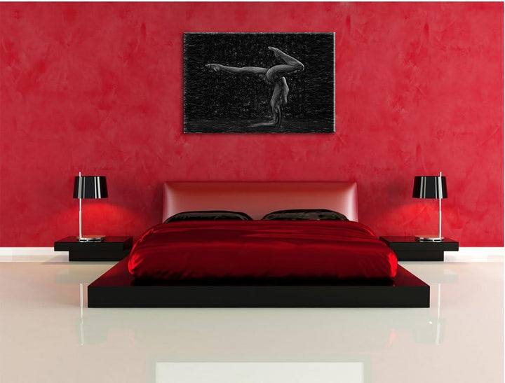 Pixxprint sexy Körper Einer Jungen Frau als Leinwandbild/Grösse: 100x70 cm/Wandbild/Kunstdruck/ferti