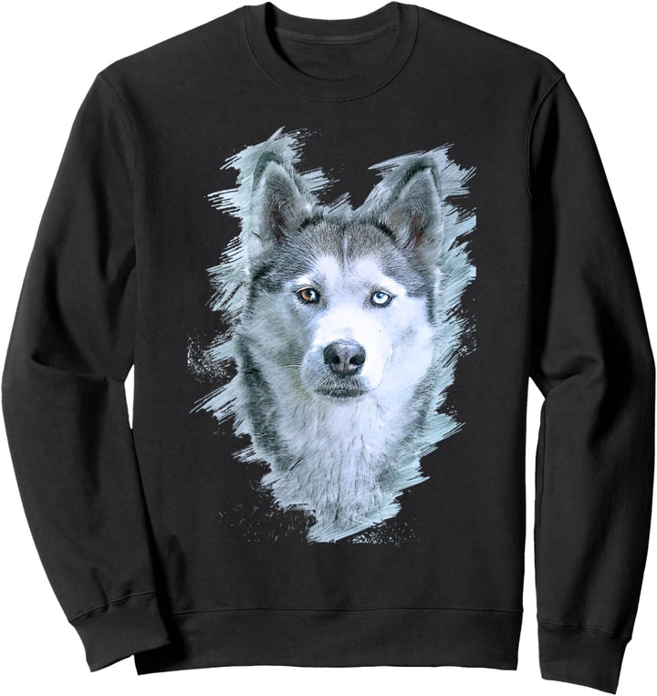 Sibirischer Husky Hund – Happy Husky Sweatshirt
