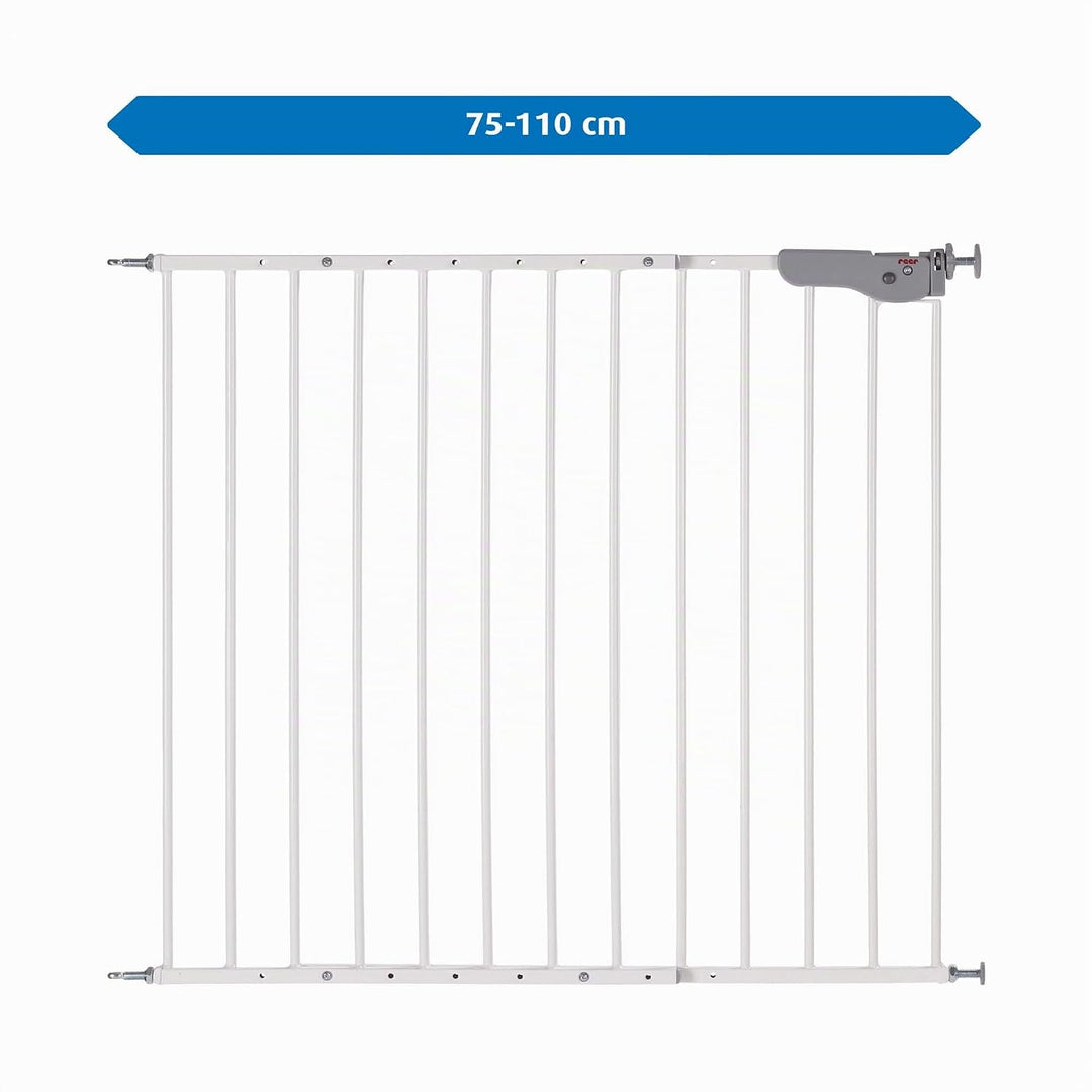 reer Türgitter und Treppengitter Advanced zum Schrauben, stabiler Halt, Durchgangsbreite 75-110cm