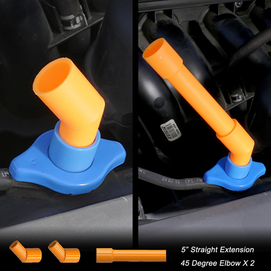 EPAuto Auslaufsicheres Kühler-Kühlmittel-Einfülltrichter-Set