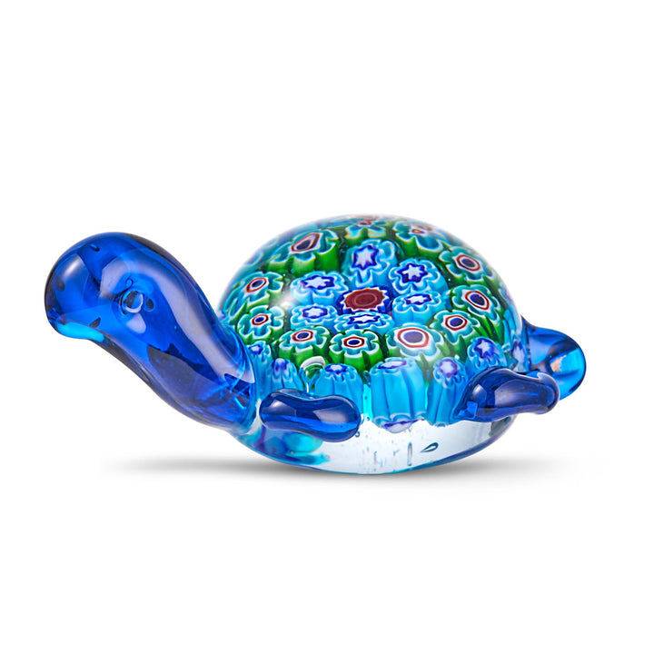 Handgeblasene Glas-Schildkröten-Figuren, Briefbeschwerer als Geburtstagsgeschenk, Glasschildkröten-S