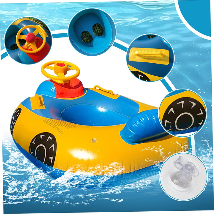Baby aufblasbarer Pool Float Schwimmen Schwimmboot mit Lenkradhorn für Kinder Kleinkind aufblasbare