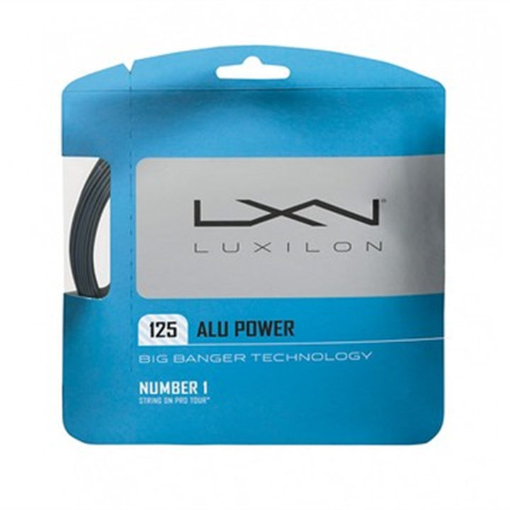 Luxilon Unisex Tennissaite Alu Power Single 220 Meter Silber, Single 220 Meter Silber