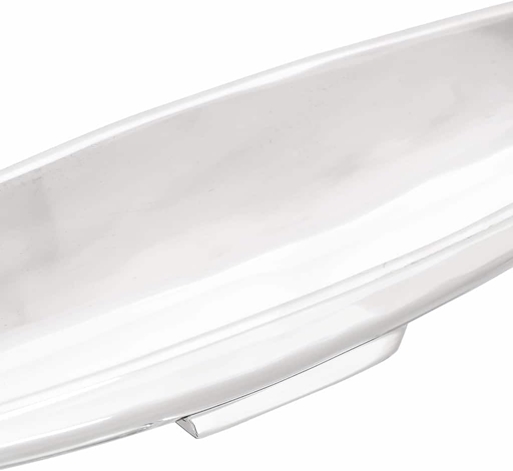 vidaXL Obstkorb Silber 53 x 9 x 10 cm Aluminium, Wohnzimmer, moderne Deko-Einlagen, Aluminium Skulpt