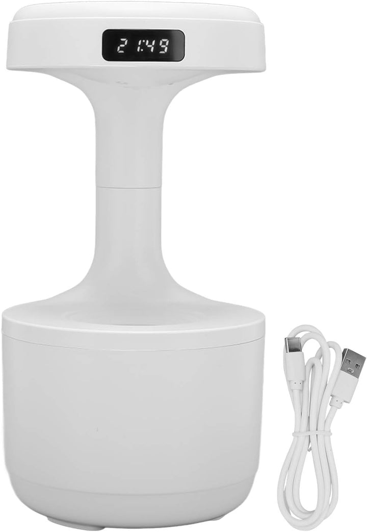 Tragbarer Luftbefeuchter 800 ml für Büro Schreibtisch und Yoga Praxis Weiss White, White