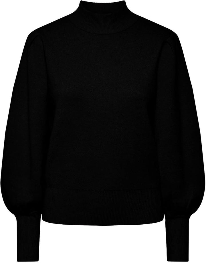 YAS Damen Yasfonny Ls Knit Pullover S. Noos Strickpullover S Schwarz, S Schwarz