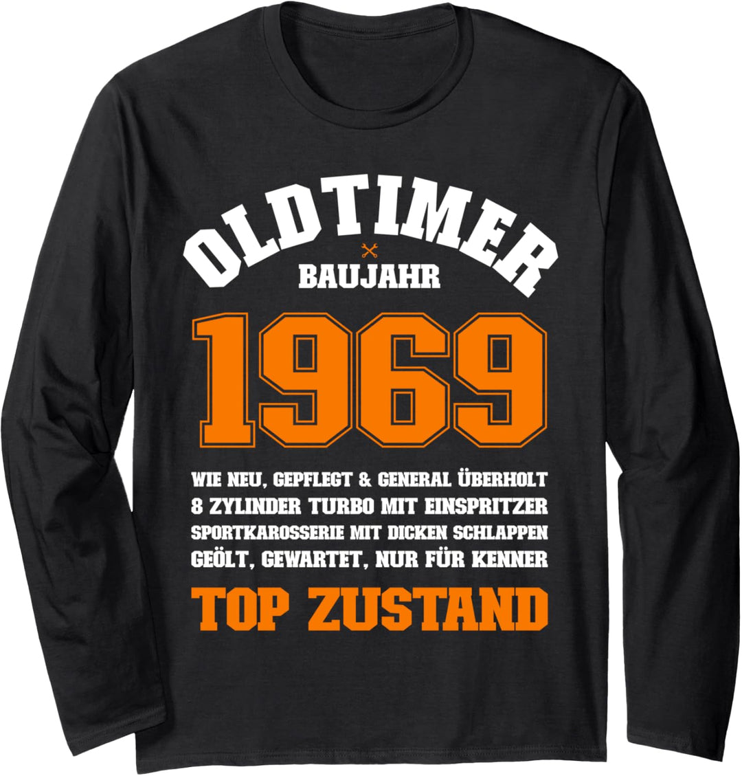 52. Geburtstag Geschenk - Oldtimer Baujahr 1969 Langarmshirt