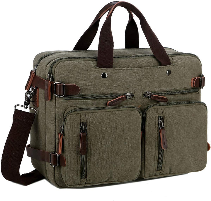 Baosha Convertible Briefcase Backpack 17 Inch Laptop Bag Case Business Briefcase HB-22 Grün, Grün