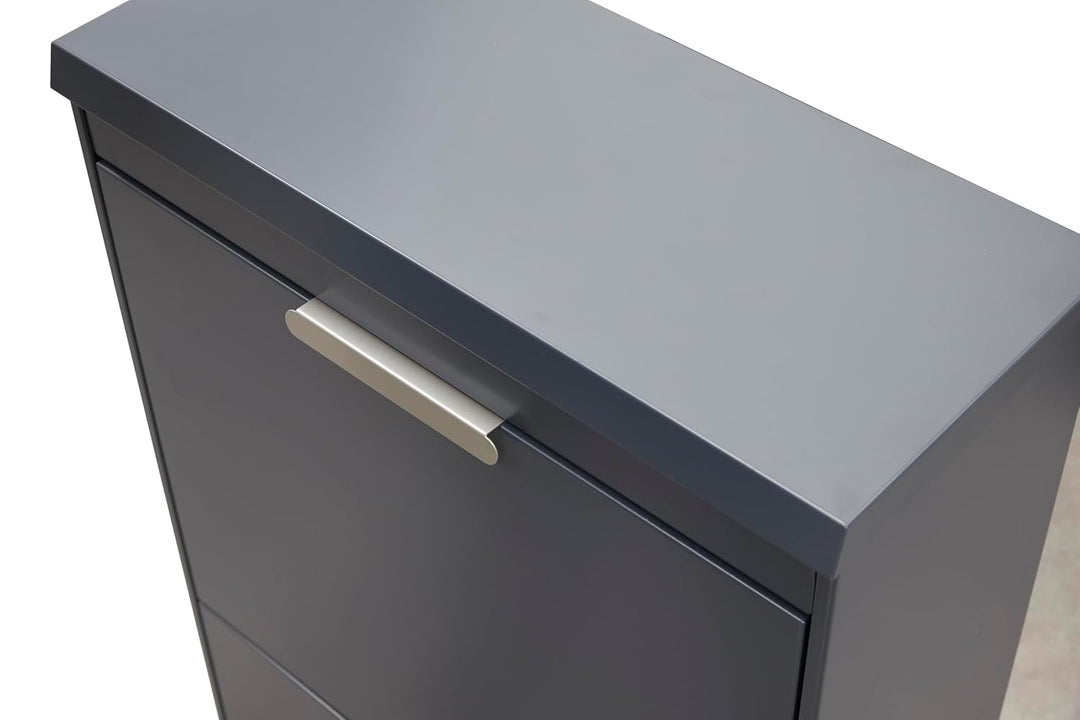 ARREGUI Ecoclas Plus CR624-E Mülltrennsystem aus Stahl mit Aufbewahrungsbox mit Deckel | 4x17L (68L)