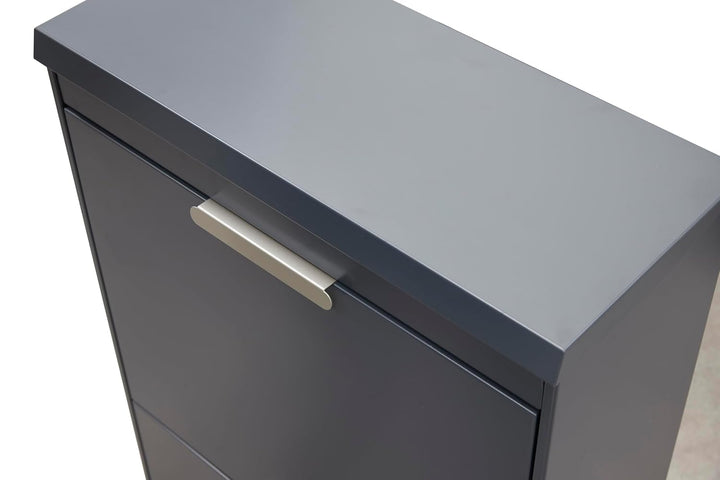 ARREGUI Ecoclas Plus CR624-E Mülltrennsystem aus Stahl mit Aufbewahrungsbox mit Deckel | 4x17L (68L)