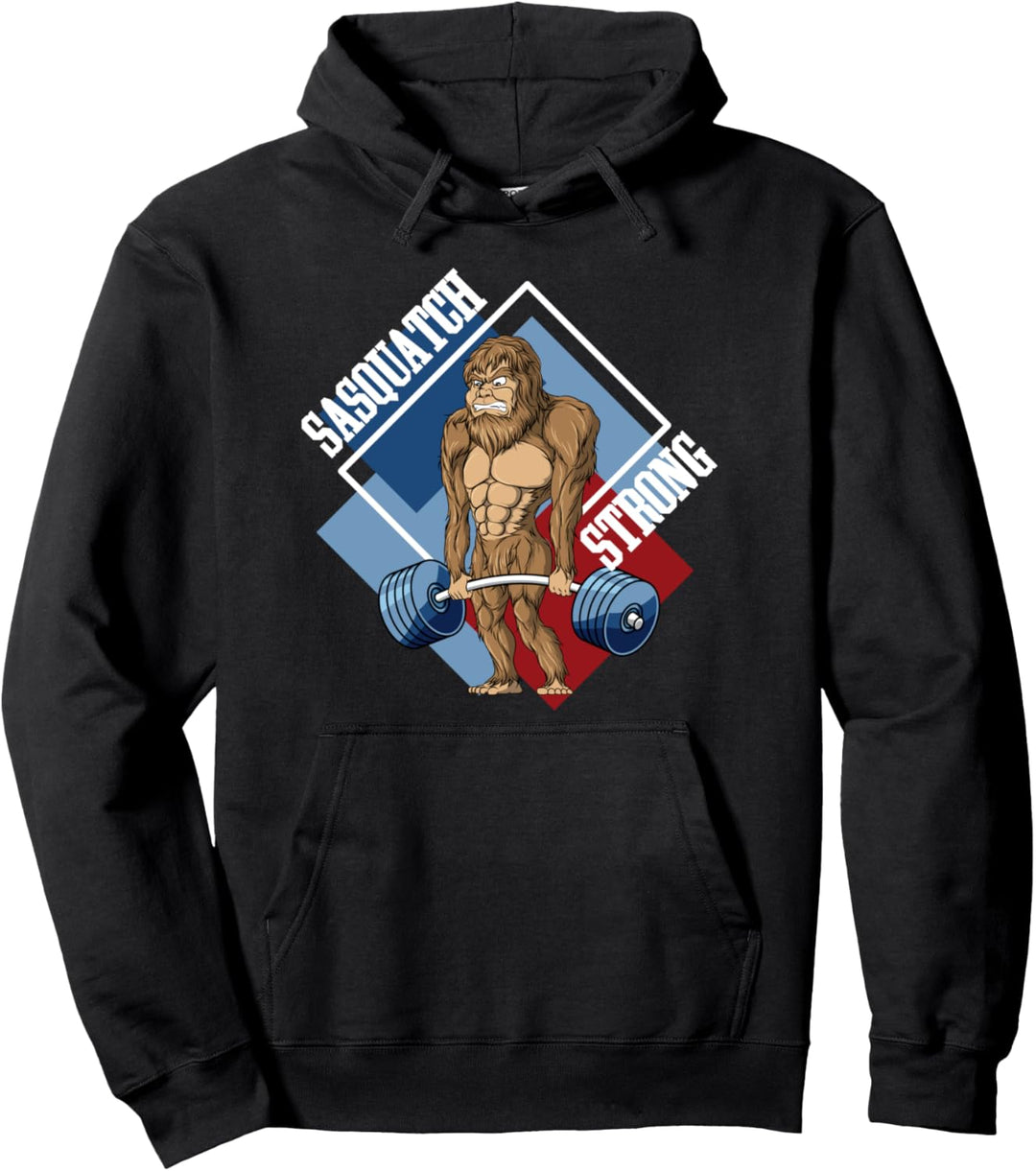 Sasquatch Big Foot Kreuzheben Gewichtheben Fitness Fitness Pullover Hoodie