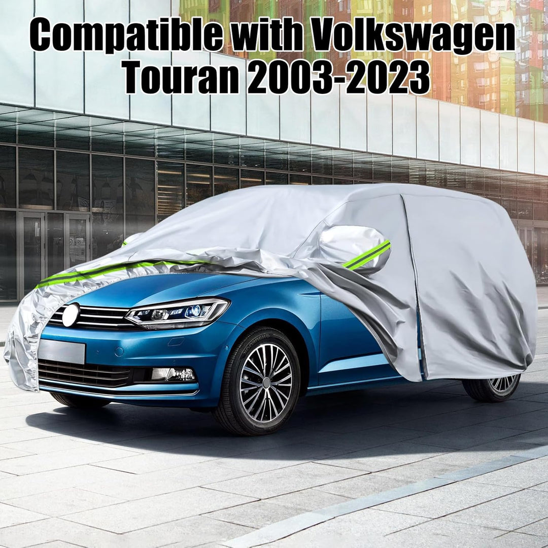 Autoschutzhülle Auto Abdeckung Geeignet für Volkswagen Touran 2003-2025, Autoabdeckung Auto Abdeckpl