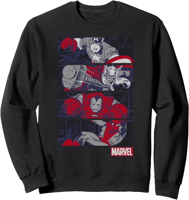 Marvel Divided Black Sweatshirt