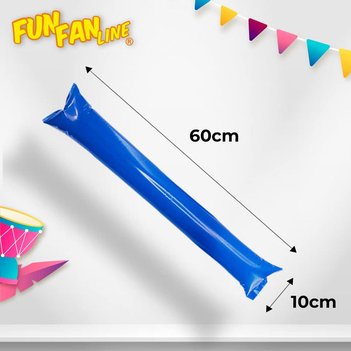 FUN FAN LINE®- Bam Bam Inflatable Stick Set für fussball Party, musikparty, Geburtstagsfeier. krachm