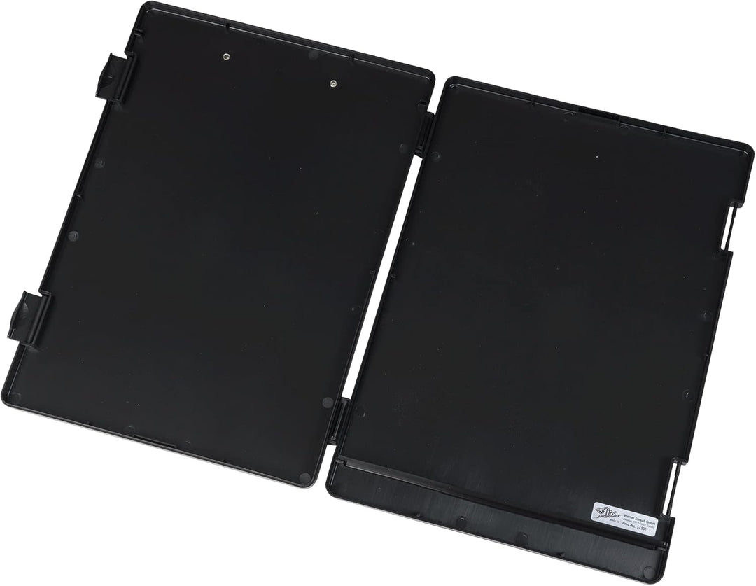 WEDO 575001 Klemmbrett (A4) mit Aufbewahrungsfach für Formulare, Rechner und mehr, stabile Metallkle