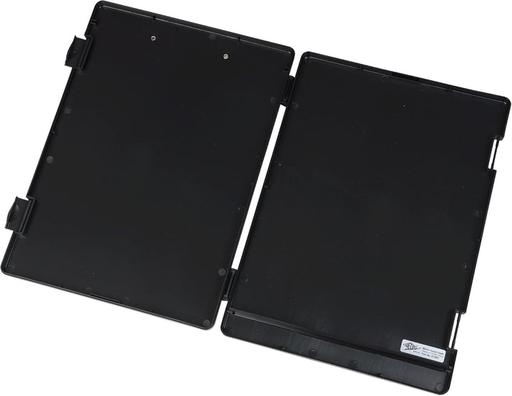 WEDO 575001 Klemmbrett (A4) mit Aufbewahrungsfach für Formulare, Rechner und mehr, stabile Metallkle