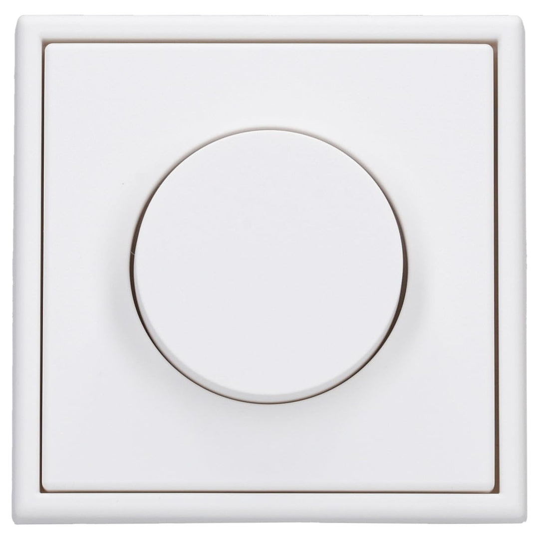 JUNG Serie LS Set 1730DD LED-Drehdimmer Schneeweiss Matt | mit 1730DD Drehdimmer Standard LED, LS174