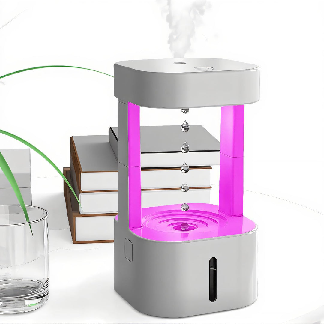 Tonysa 580 Ml Anti-Schwerkraft-Wassertropfen-Luftbefeuchter, Kühlnebel-Luftbefeuchter mit LED-Leucht